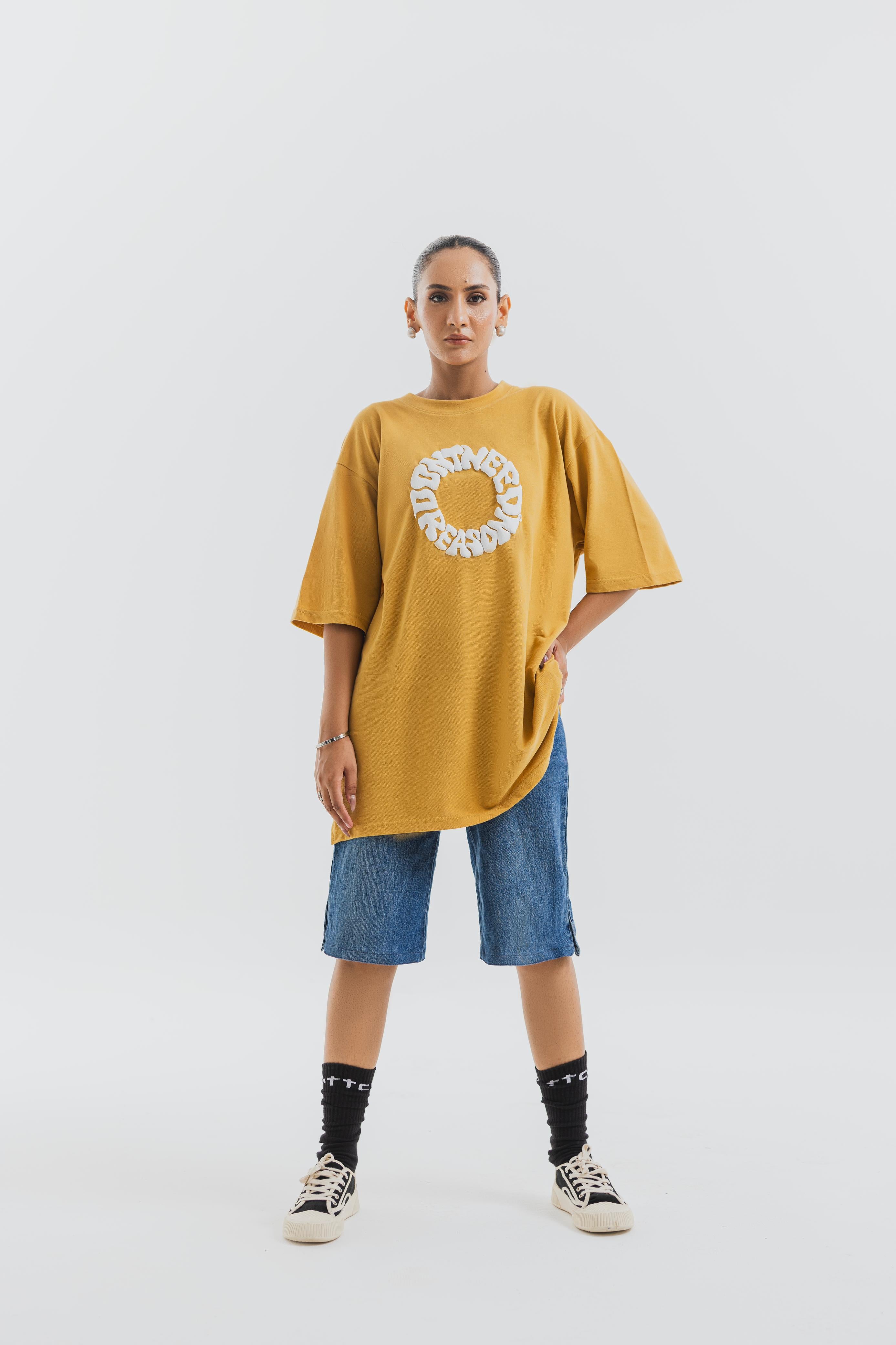 Mustard Yellow Oversized Tee