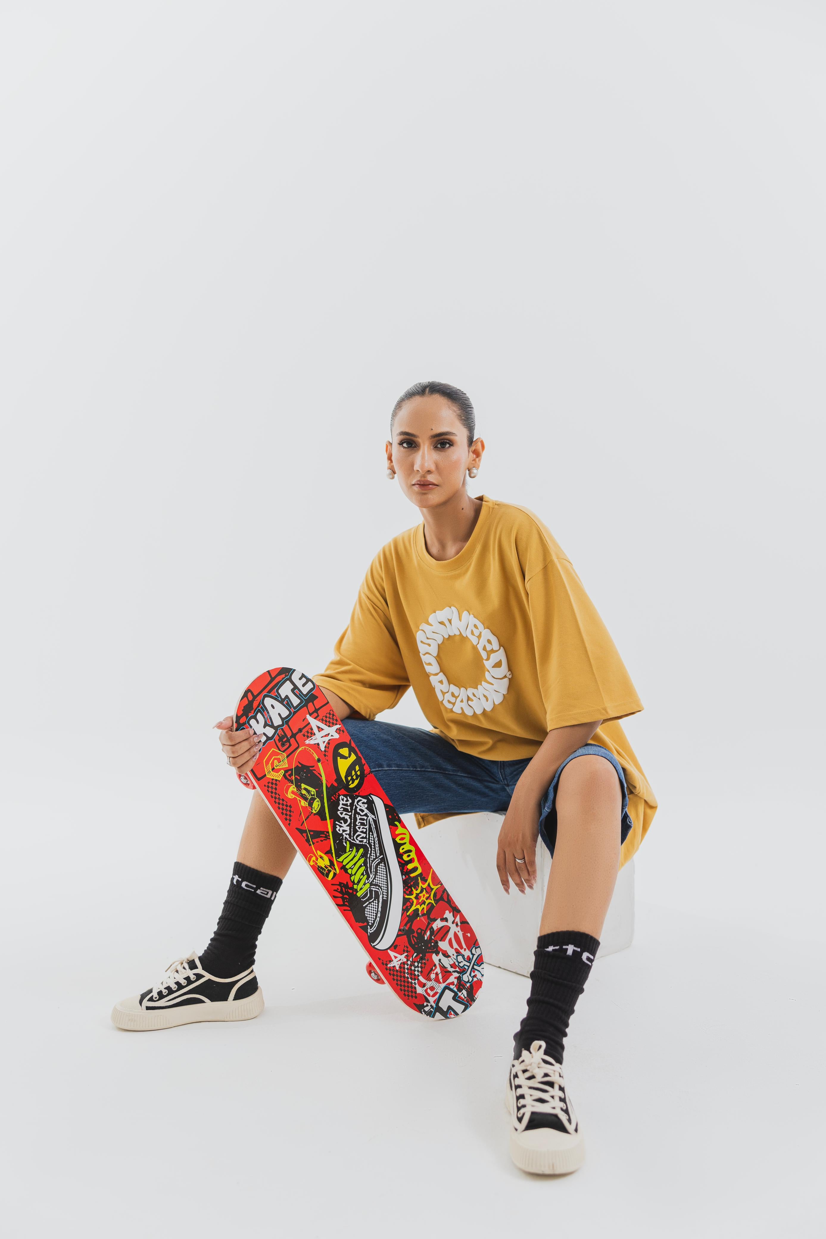 Mustard Yellow Oversized Tee