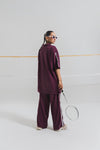 Plum Polo Coord Set