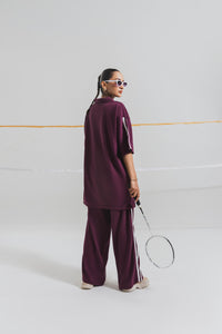 Plum Polo Coord Set