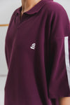 Plum Polo Coord Set