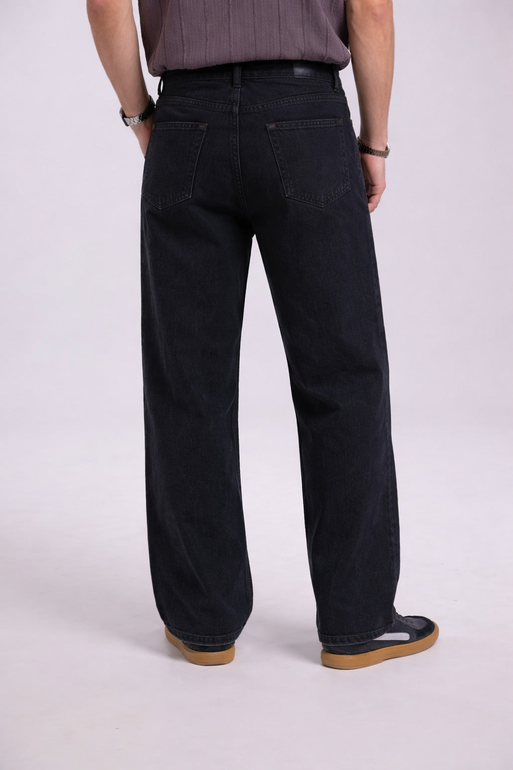 Black Relax Fit Jeans Men