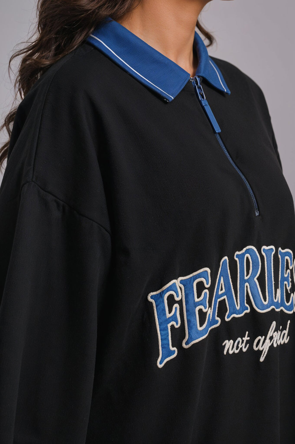 Black Oversized Polo