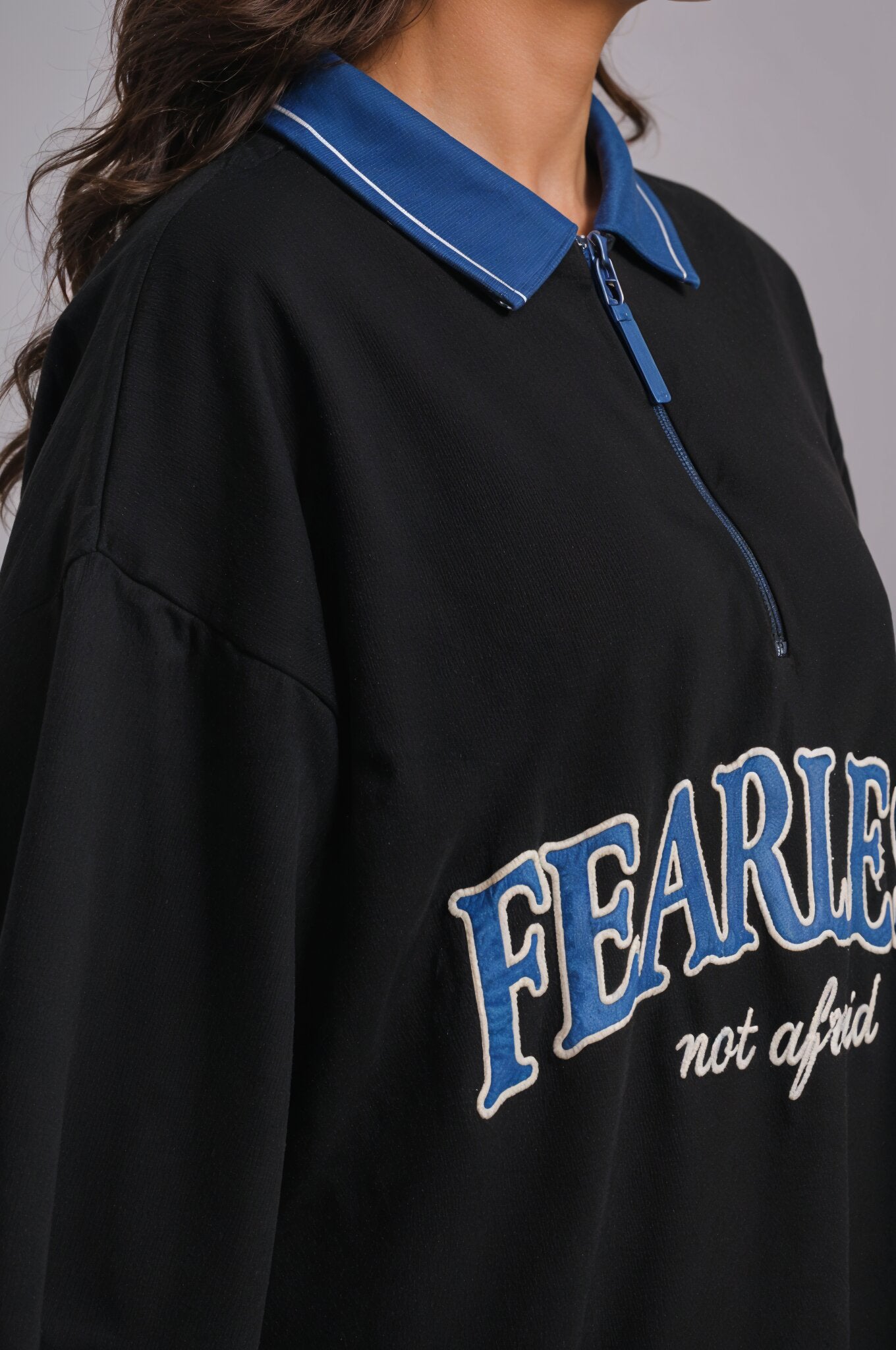 Black Oversized Polo