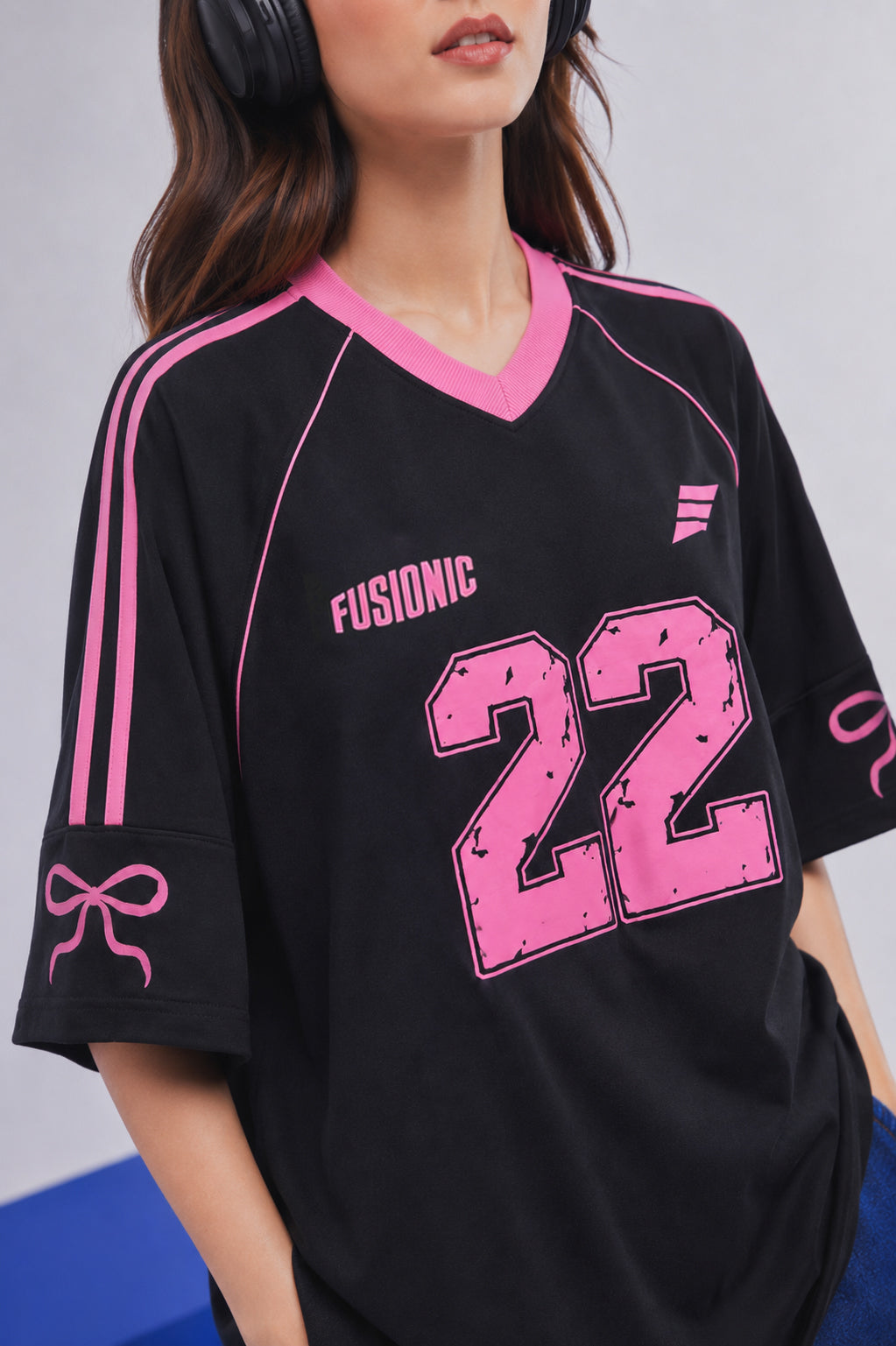 Black Varsity Tee