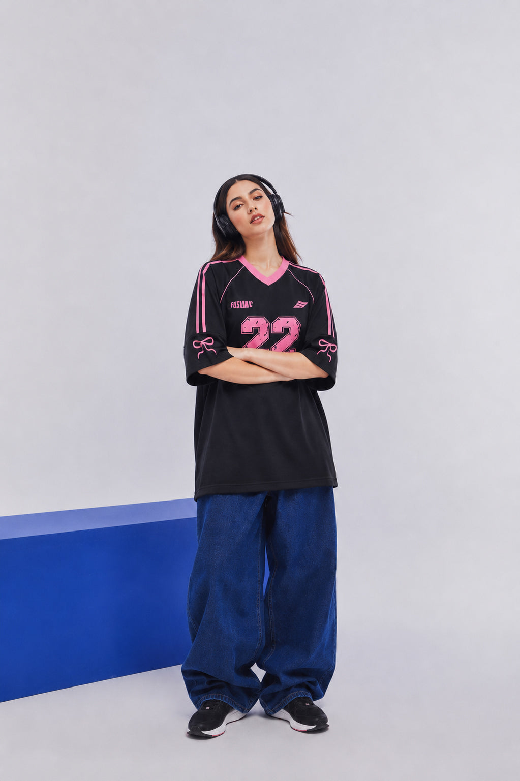Black Varsity Tee