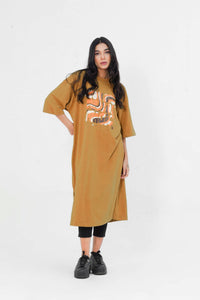 Mustard Brown Long Dress