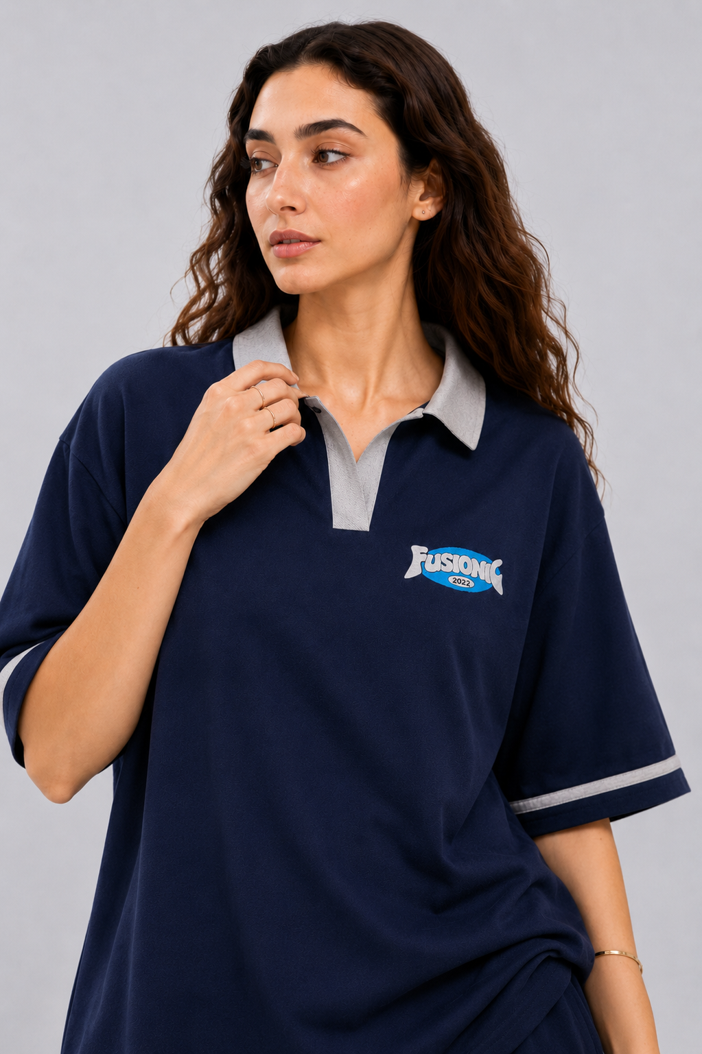 Navy Polo Coord Set