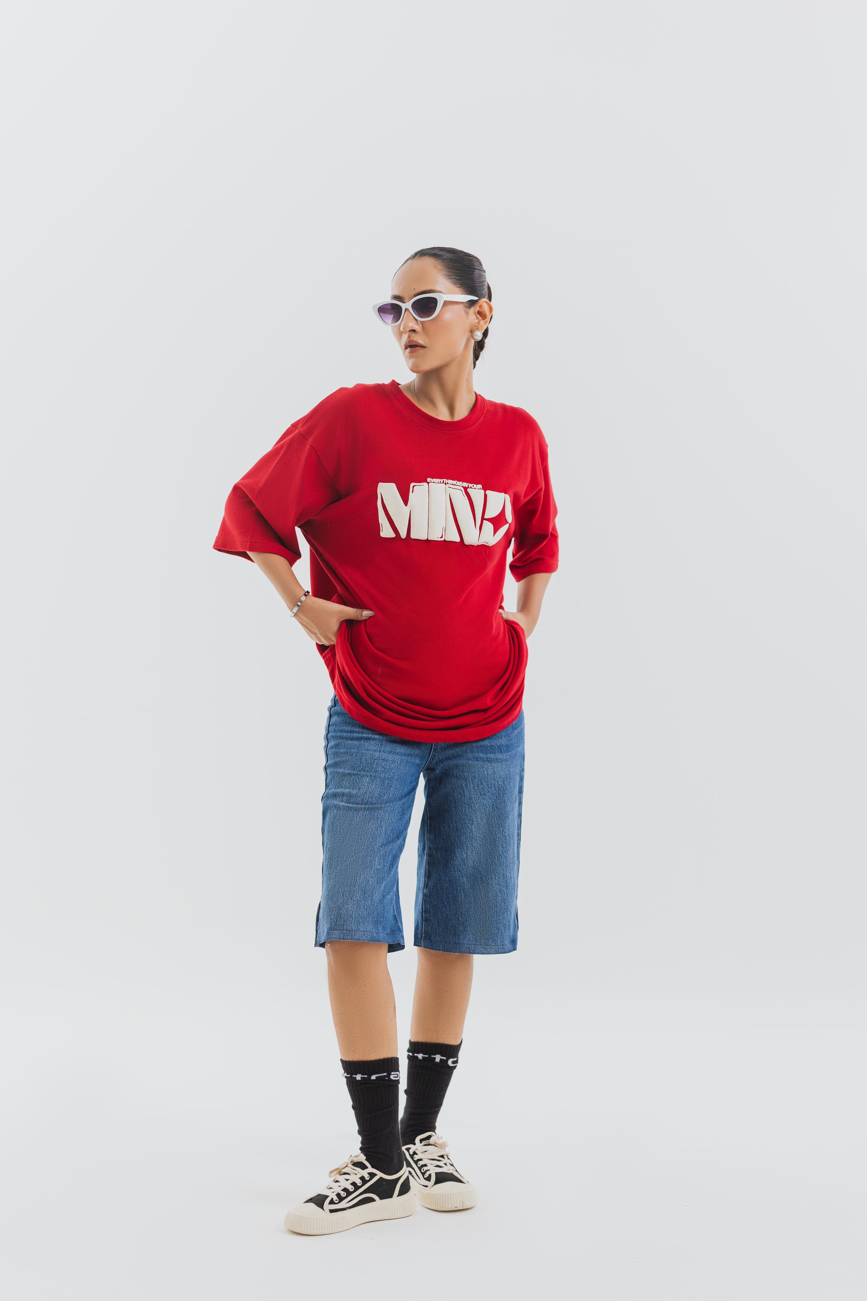 Red Oversized Tee